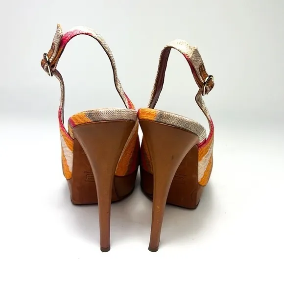 Missoni Crisscross Peek Toe Heels