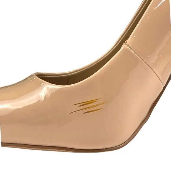 Mix No.6 Danyah-C Women's Nude Maple Sugar Pointed Toe Heel Pumps Size 10