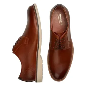 MORETTI • Plymouth Plain Tan Toe Oxfords Shoes