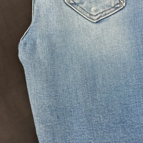 Mother Mid Rise Dazzler Ankle Fray Jeans Dropping In