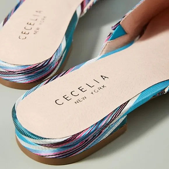 Multicolor Stripe Cecelia New York Mules (NWT)