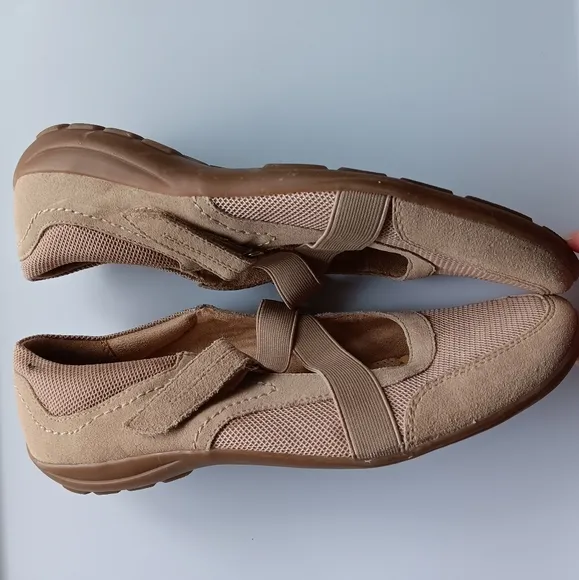 Naturalizer Francine Leather Shoes Adjustable Criss-Cross Straps Tan Size 11M