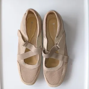 Naturalizer Francine Leather Shoes Adjustable Criss-Cross Straps Tan Size 11M