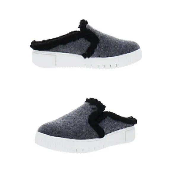 Naturalizer Soul Cozy Grey Slip On Mules Size 9.5