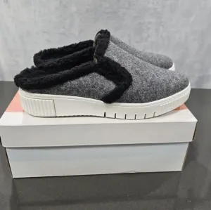 Naturalizer Soul Cozy Grey Slip On Mules Size 9.5