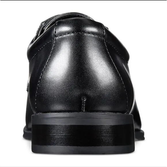 New ALFANI Men's Andrew Plain Toe Derbys Created for Macy's black leather size 8