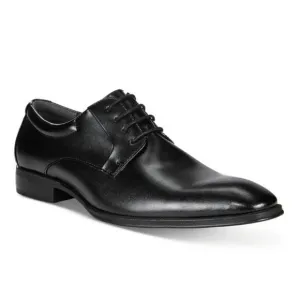 New ALFANI Men's Andrew Plain Toe Derbys Created for Macy's black leather size 8