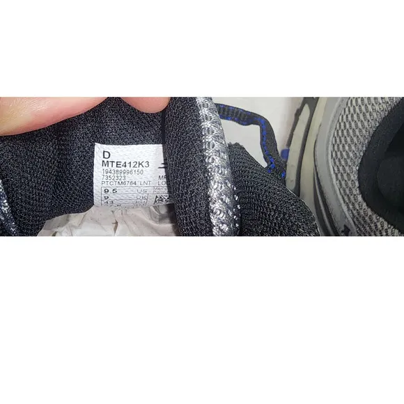new balance 412v3 new gray and black size 9.5 men