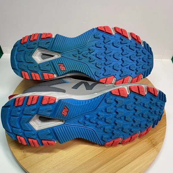 New Balance Men 9 510 V5 Gray Blue Red Trail Running Shoes Sneaker Cushioned