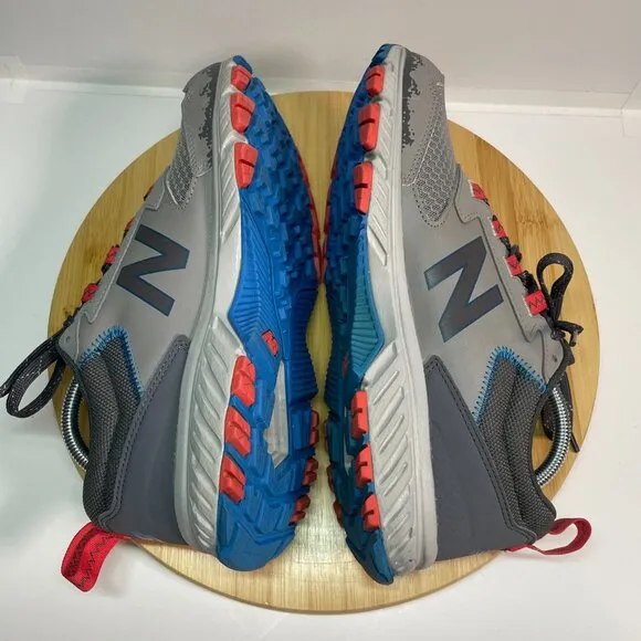 New Balance Men 9 510 V5 Gray Blue Red Trail Running Shoes Sneaker Cushioned