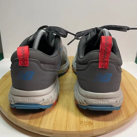 New Balance Men 9 510 V5 Gray Blue Red Trail Running Shoes Sneaker Cushioned