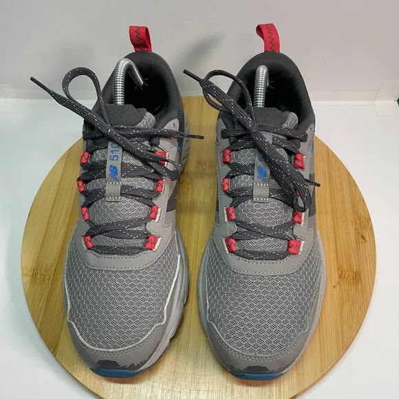 New Balance Men 9 510 V5 Gray Blue Red Trail Running Shoes Sneaker Cushioned