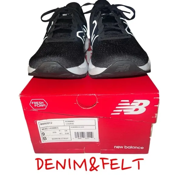 New Balance Men's Fresh Foam X 880 V12 Running Shoe/Sneakers | Black | NEW/NIB!!
