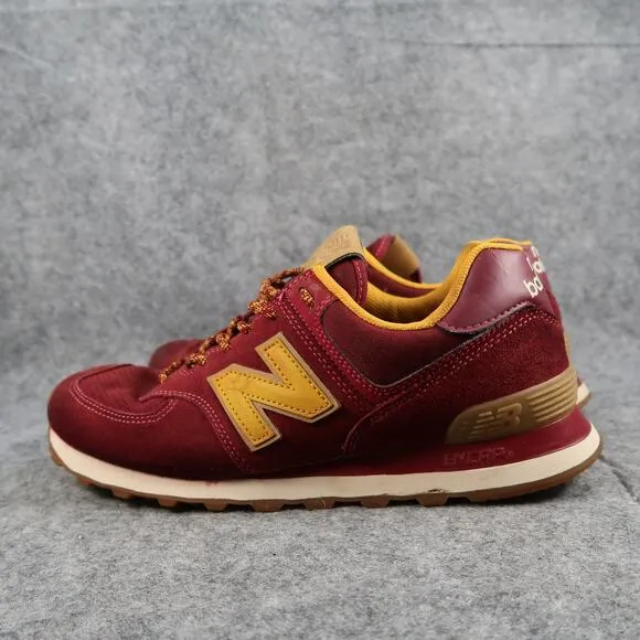 New Balance Shoes Mens 8.5 Sneakers 574 Leather Trainer Athletic Trail Lifestyle