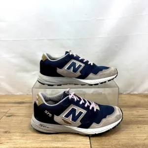New Balance US7.5 Made In England Trail Gray Blue Mega Grip ( MMITL575NL )