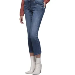 NEW BIANCO crop all year round jeans in medium denim