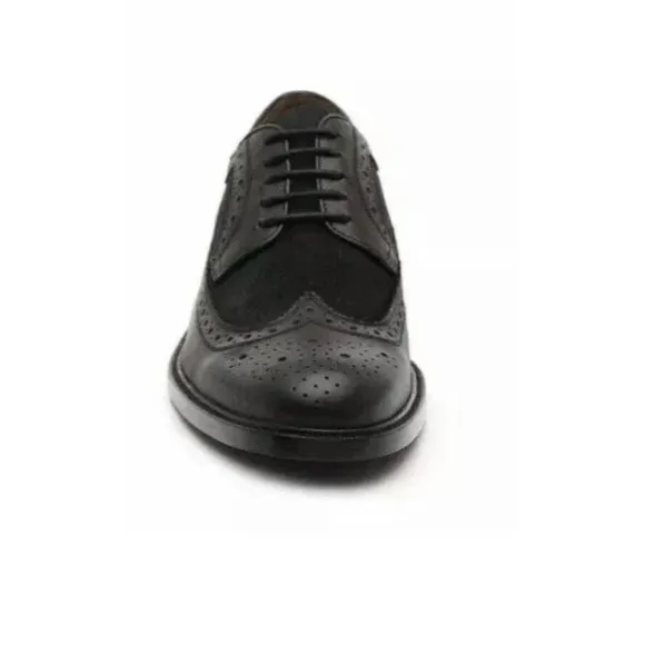 New Blake Mckay pierce wingtip oxford dress shoes black sz 8 11.5 Leather