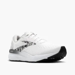 NEW BROOKS women's ghost 16 shoes in white/oyster/lava