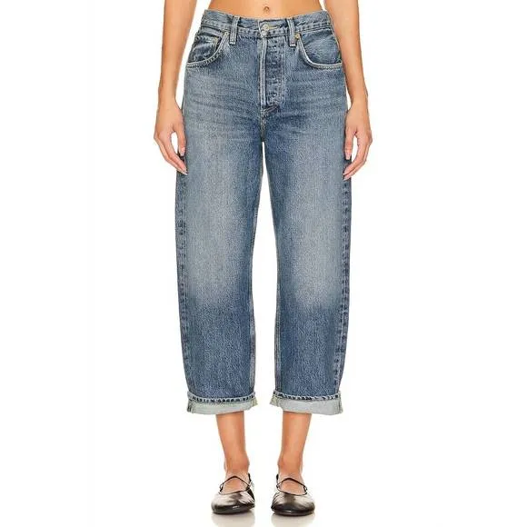 NEW CITIZENS OF HUMANITY dahlia bow leg baby roll jeans in brielle