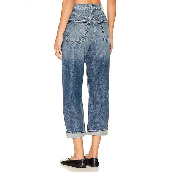 NEW CITIZENS OF HUMANITY dahlia bow leg baby roll jeans in brielle