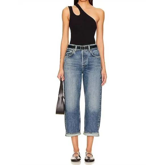 NEW CITIZENS OF HUMANITY dahlia bow leg baby roll jeans in brielle