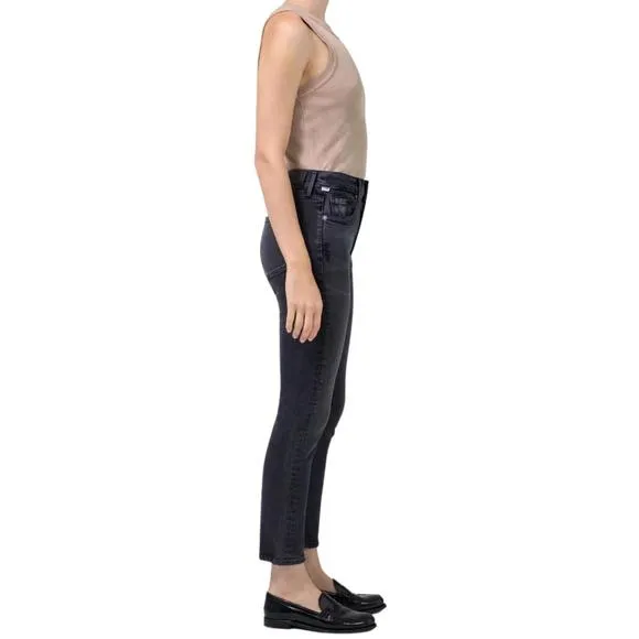 NEW CITIZENS OF HUMANITY ella mid rise crop jeans in film noir