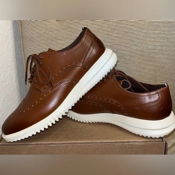✨NEW - COLE HAAN Men's Original Grand 2.0 Wingtip Oxfords - size 7W