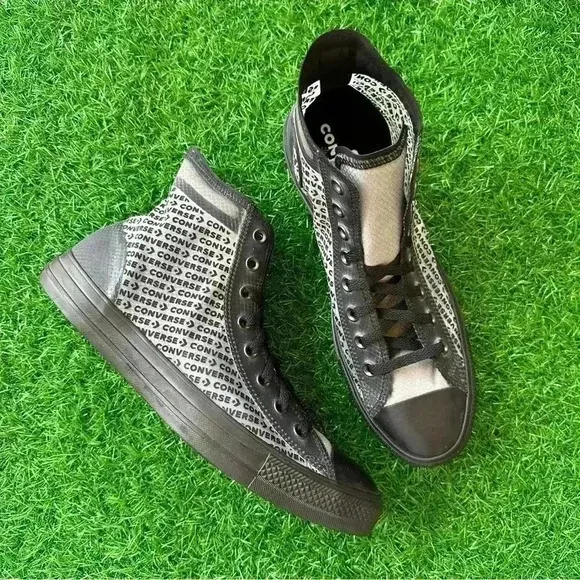 🍀New Converse Chuck Taylor All Star Ctas Hi Black / Black