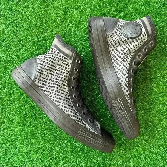 🍀New Converse Chuck Taylor All Star Ctas Hi Black / Black