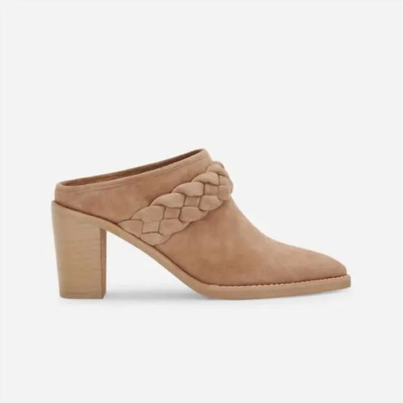 NEW DOLCE VITA serla suede mules in truffle suede