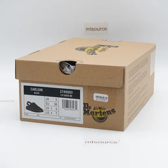 NEW Dr. Martens Carlson Slingback Mules 27410001 Black