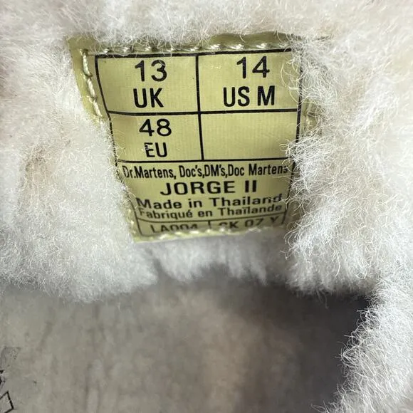 New Dr. Martens Jorge II Faux Fur Slingback Mule Men's Size 14