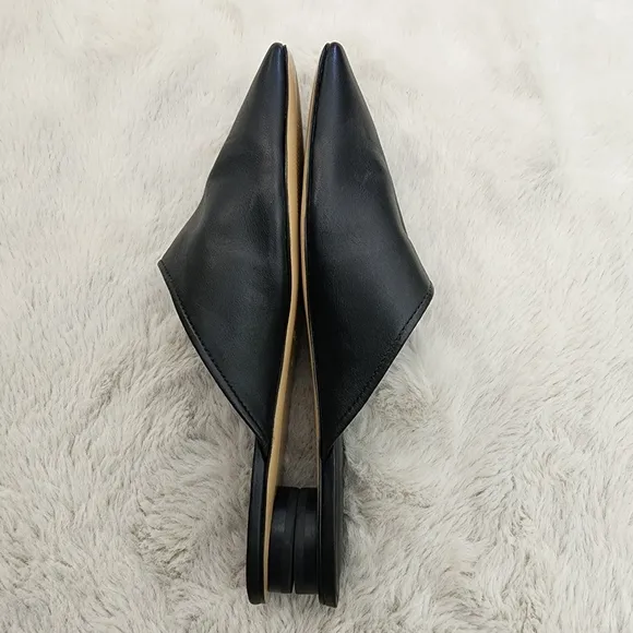 NEW Everlane The Day Mule Black Leather Slip-On Mules