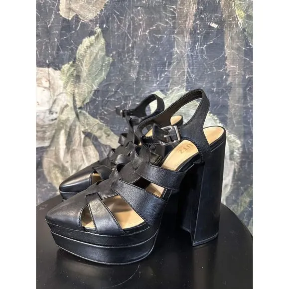 NEW Flora Fisherman Platform Heels Size 9.5