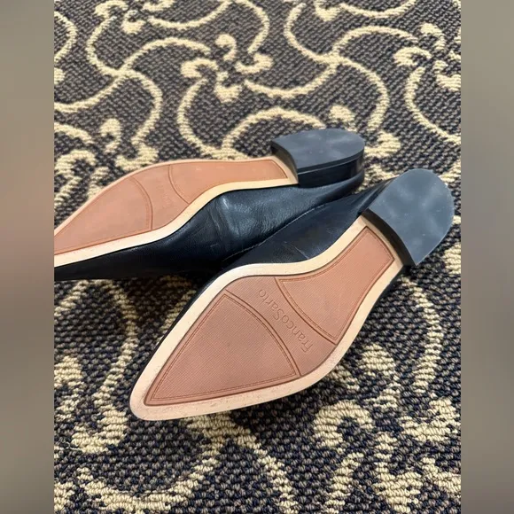 New! Franco Sarto Sela pointed toe leather mules - 7