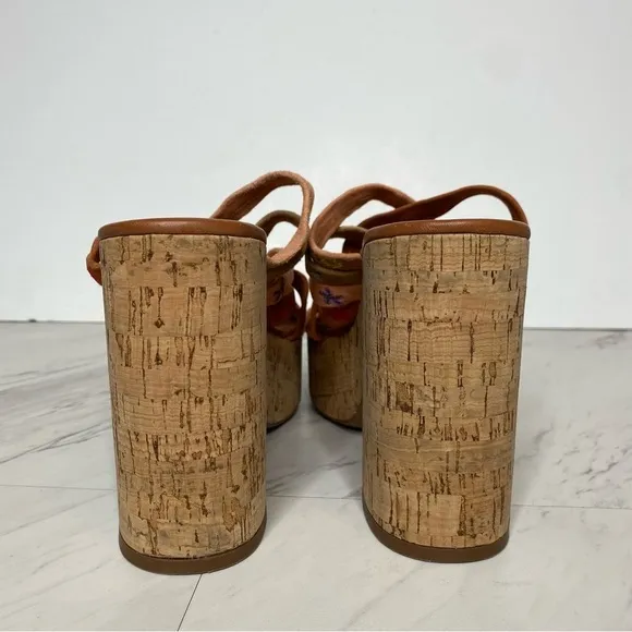 New! Free People Lisbon Cork Platform Mule 41