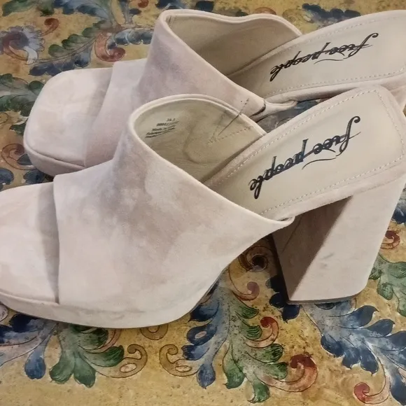 New Free People Margo Suede Mules