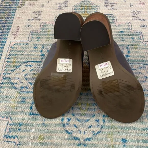New Kelsi Dagger Brooklyn “Bowery” Blue Mules Size 7.5