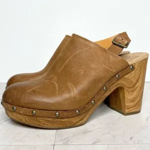 New! Kork Ease Darby Brown Terra Leather Heeled Clog 11M