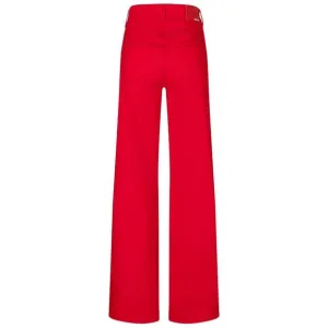 NEW MAC dream wide leg pocket jeans in red