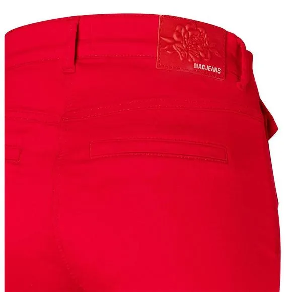 NEW MAC dream wide leg pocket jeans in red