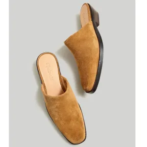 New MADEWELL The Jesse Western Mule in Toffee Suede