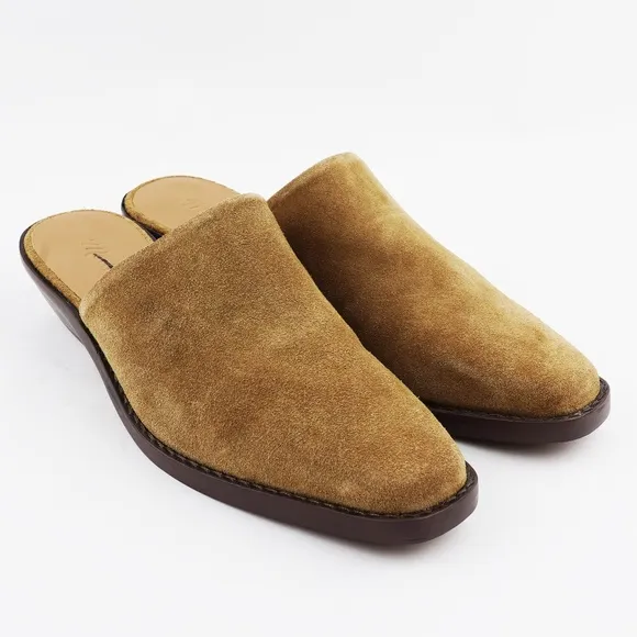 New MADEWELL The Jesse Western Mule in Toffee Suede