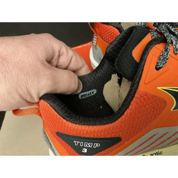 New! Mens Altra Timp 3 Orange Trail Running Shoes Size 13. Awesome Shoes!!!