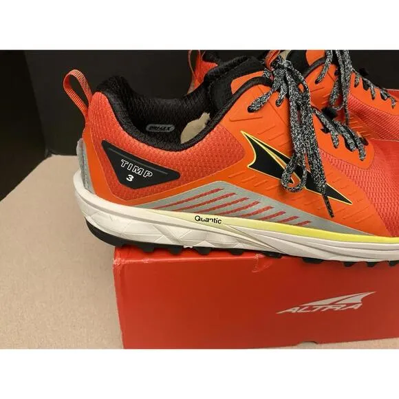 New! Mens Altra Timp 3 Orange Trail Running Shoes Size 13. Awesome Shoes!!!