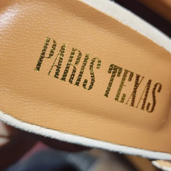 NEW - PARIS TEXAS Light Pink Suede Heeled Mules, made in Italy, size 39½