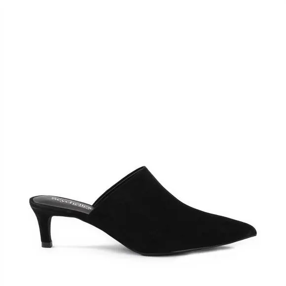 NEW SEYCHELLES women's obsession mule in black suede