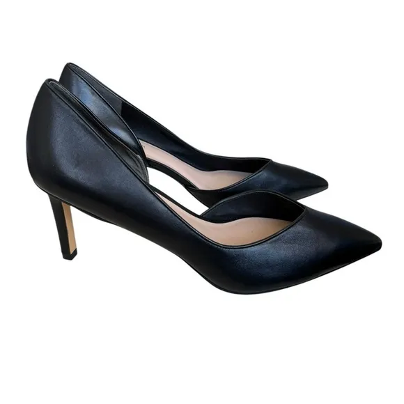 New! Stuart Weitzman d'Orsay Heels Leather Pointed Toe Pumps
