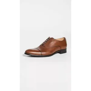 NEW TO BOOT NEW YORK men's forley leather cap toe oxford in cuoio luc ant