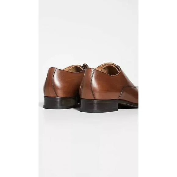 NEW TO BOOT NEW YORK men's forley leather cap toe oxford in cuoio luc ant
